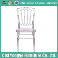 Crystal Resin Napoleon Chair with White Soft Cushion